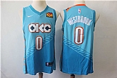Thunder 0 Russell Westbrook Turquoise City Edition Nike Swingman Jersey,baseball caps,new era cap wholesale,wholesale hats